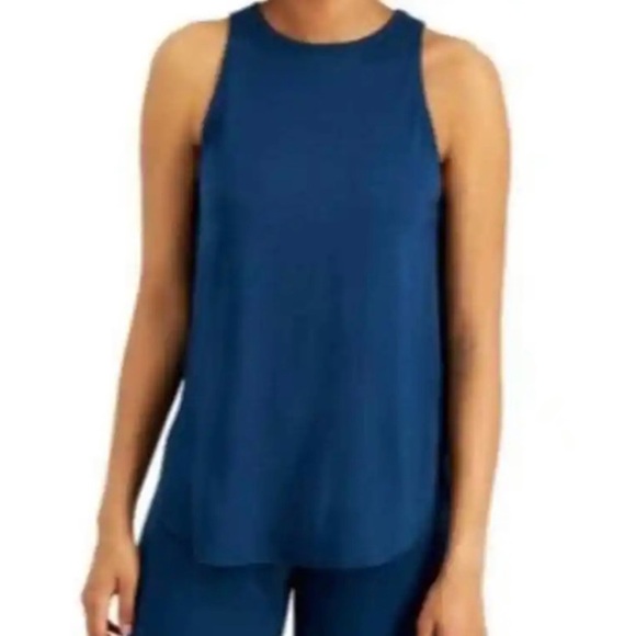 ID Ideology Women's Essentials Sweat Set Tank Top moonlit ocean blue-NWT - Picture 1 of 5